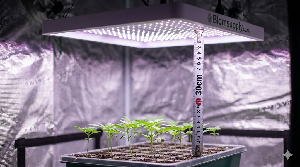 Indoor grow light setup