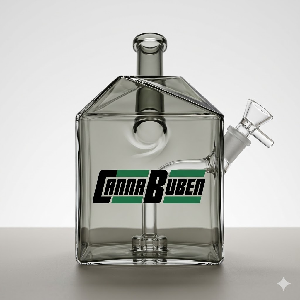 Smoke grey cube bong with internal percolator South Africa