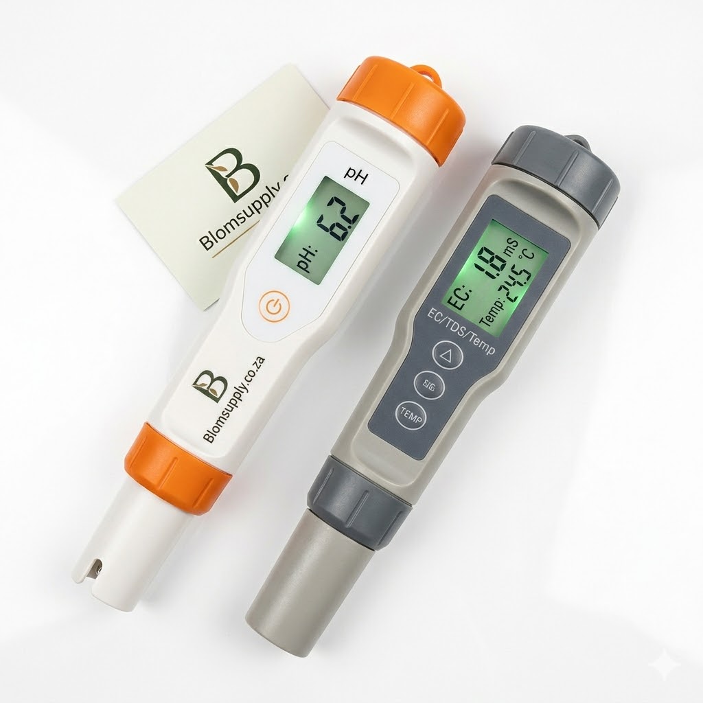 pH EC meter combo for hydroponic cannabis growing South Africa